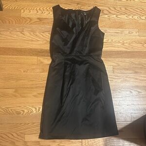 H&M Black Satin Midi Dress